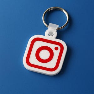 Instagram share Social Media Keychain