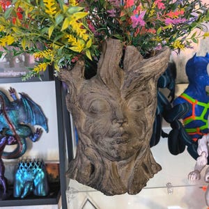 Child of the Forest Planter by CraftyKid3D 3D printed and stained