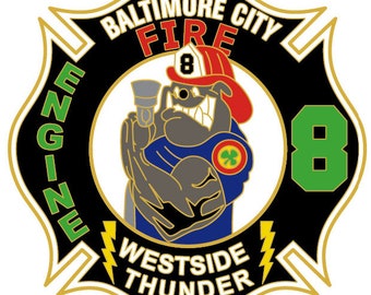 BCFD 8X10Patch Challenge Coin