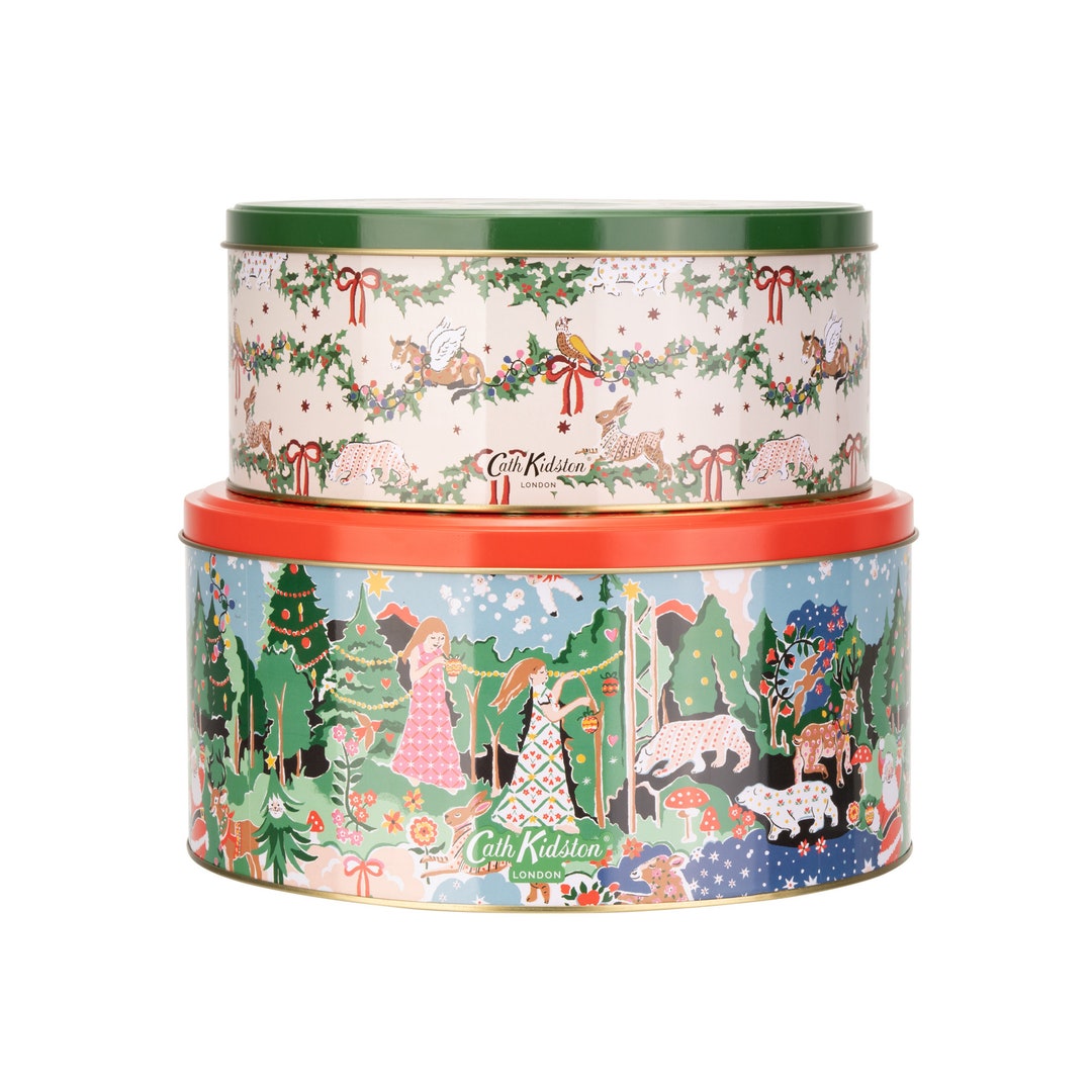 Cath Kidston Set of Two Cake Tins Christmas 2023 Etsy