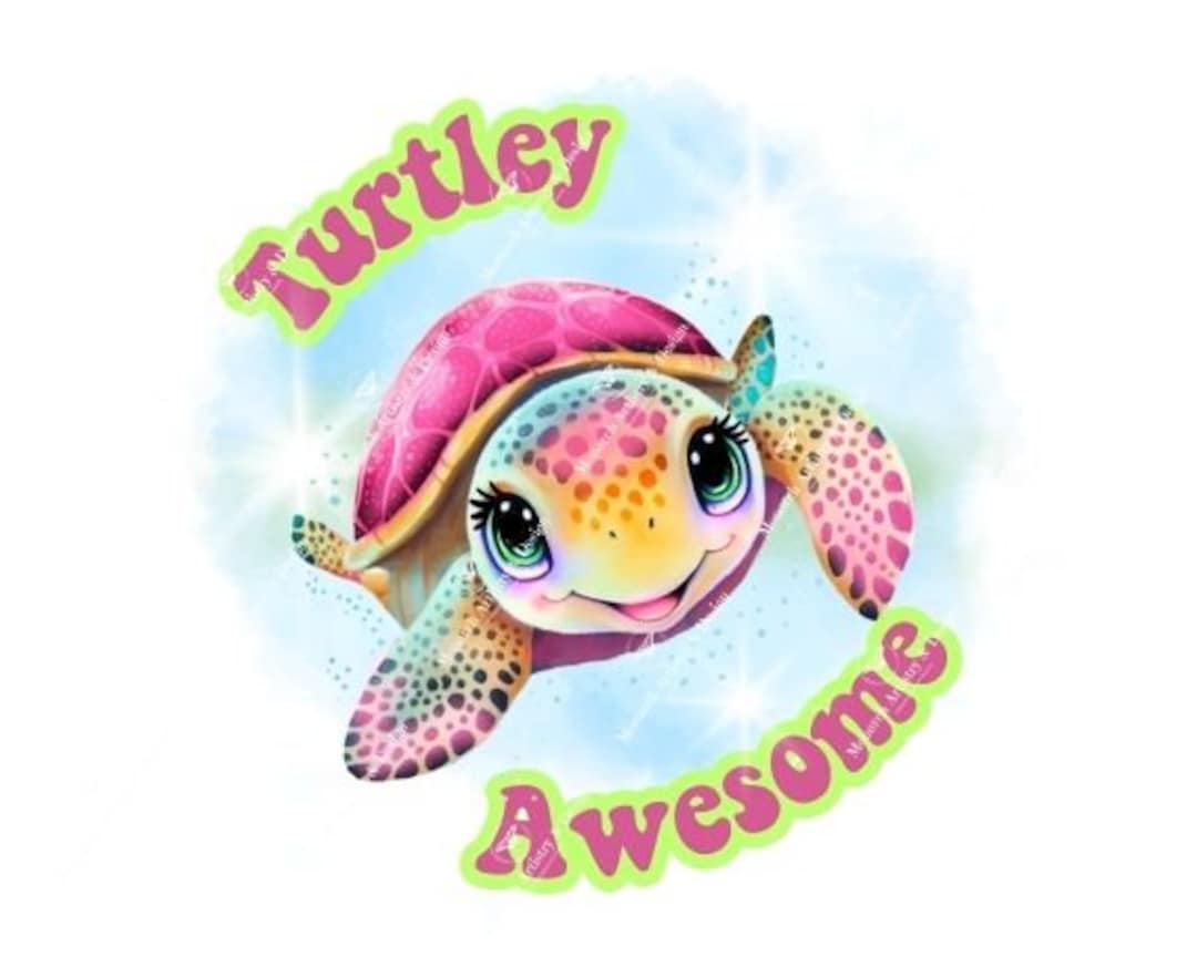 Sea Turtle Turtley Awesome Cute Sea Turtle Clipart Etsy