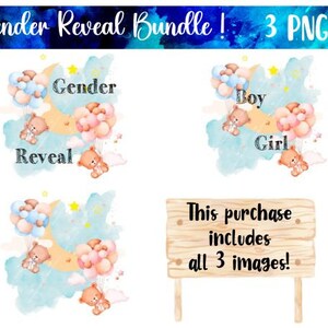 Gender Reveal PNG, jongen of meisje, gender Reveal-uitnodiging, sublimatie, ontwerp feesttapijt, gender-onthullingsbord ontwerp, ontwerp POD