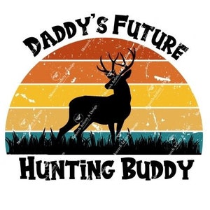 Daddys toekomstige jachtmaatje, kinderen jagen png, hertenjager png, hertenjacht png, jagen met papa, kindershirtontwerp, sublimatie