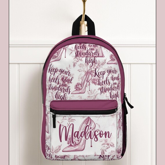 Preppy Backpack, Keep Your Head Heels and Standards High