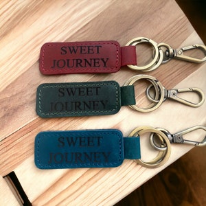 Personalized Leather Keychain, leather Keychain, Leather Keychain, Custom Keychain, Engraved Keychain, Longitude Latitude Keychain