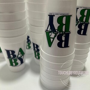 Custom Foam Cups - 24 Pack | Custom Cups, Party Custom Cups, Pictures Styrofoam Cups, Customized 16oz Foam Cups, Personalized Party Cups