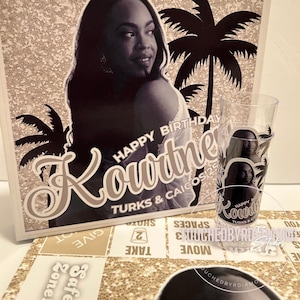 Custom Drinking Board Game: Personalized Adult Game Night with Shot Glasses