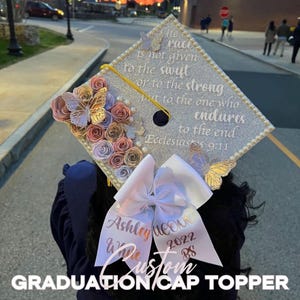 Custom Graduation Cap Topper, Personalized Graduation Cap Topper, High School Graduation Cap, College Graduation Cap, Fully Customizable Cap