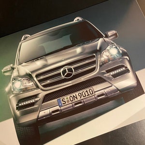 Mercedes Benz GL Klasse Car Brochure, Vintage Car Folder,  Mercedes Benz Classic Car Brochure