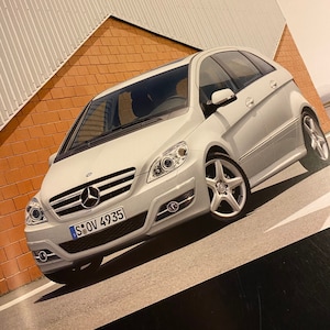 Mercedes Benz B-Klasse Auto Broschüre, Vintage Car Ordner, Mercedes Benz Classic Car Brochure