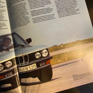 BMW 518i 520i 525i 528i 535i M535i Car Brochure – Vintage BMW Classic Car Folder – Collectible Marketing Brochure for Car Enthusiasts