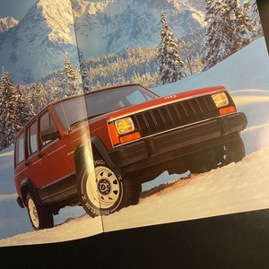 JEEP Cherokee Classic Car Brochure, Jeep Vintage Car Folder,  Jeep Classic Car Brochure