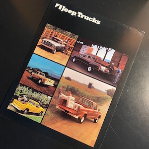 JEEP Classic Car Brochure, Jeep Vintage Car Folder,  Jeep Classic Car Brochure