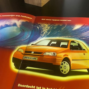 Seat Arosa Classic Car Brochure, Vintage Car Folder, Classic Car Brochure