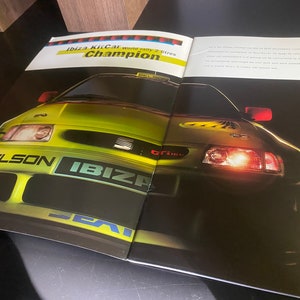Seat Ibiza Classic Car Brochure, Vintage Car Folder, Classic Car Brochure