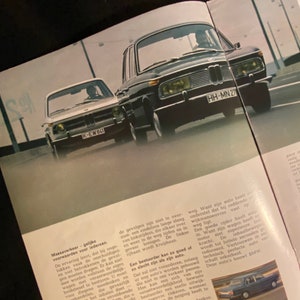Brochure sur les voitures BMW, pochette sur les voitures anciennes, brochure sur les voitures classiques BMW