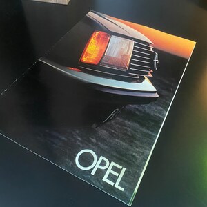 Opel Classic Car Brochure, Vintage Car Folder,   Classic Car Brochure