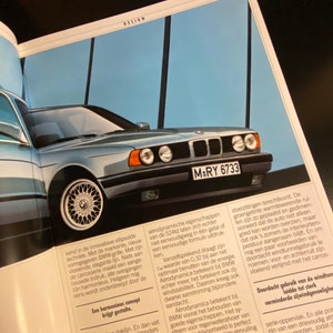 BMW 524td Car Brochure – Vintage BMW Classic Car Folder – Collectible BMW Marketing Brochure for Car Enthusiasts and Collectors