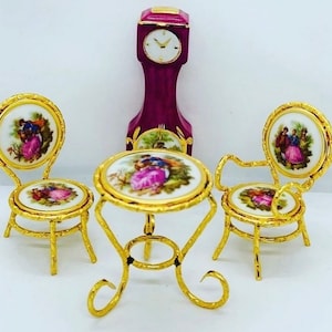Limoges France Miniature Coffee Table Set