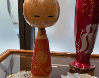 Handpainted Japanese Kokeshi Doll, Unique Gift