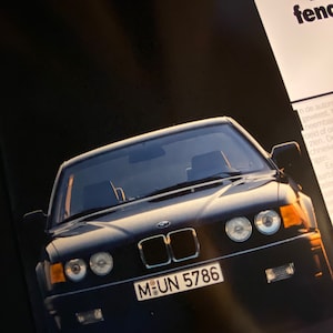 BMW 730i 735i 735iL Car Brochure – Vintage Classic Car Folder – Rare Collectible Automotive Literature for BMW Enthusiasts
