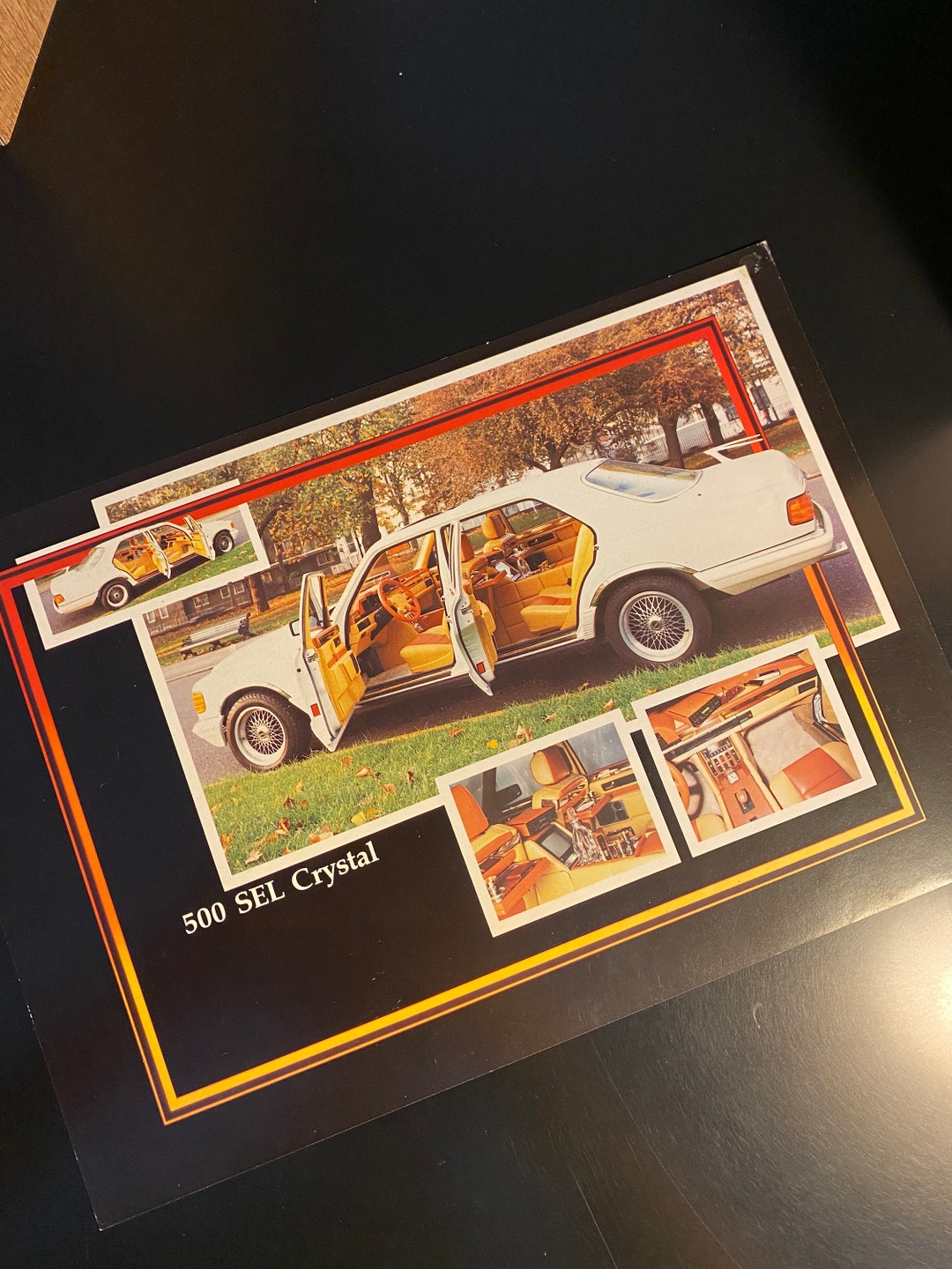 Mercedes Benz Classic Car Brochure Vintage Car Folder, Original