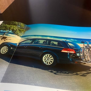 Brochure de voiture classique Opel Vectra Caravan, dossier de voiture vintage, brochure de voiture classique