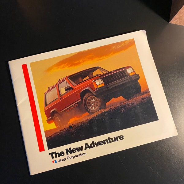 JEEP Cherokee Classic Car Brochure, Jeep Vintage Car Folder,  Jeep Classic Car Brochure