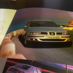 Seat Toledo Classic Car Brochure, Vintage Car Folder, Classic Car Brochure