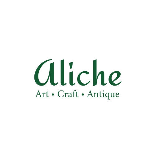 ヴィンテージ日本画、金色の金属フレーム、日本美術、ミニマリストの