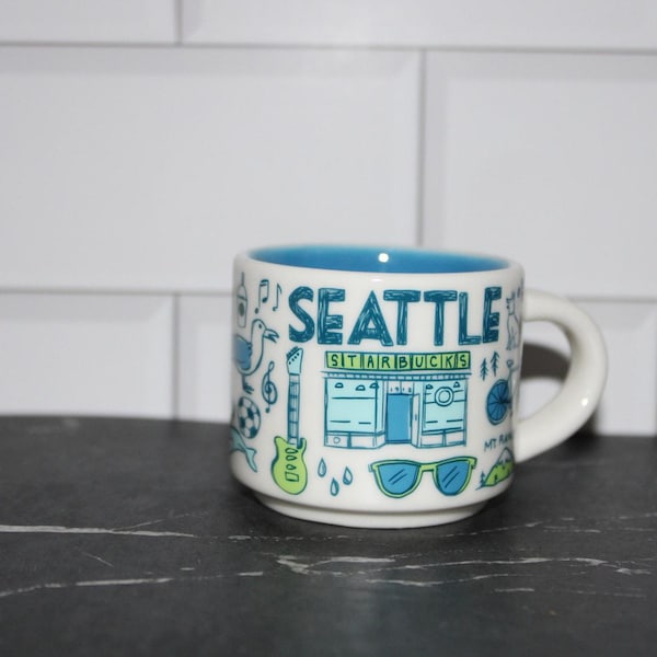 Starbucks Seattle Been There Mini Mug Ornament 2oz NOT FULL SIZE