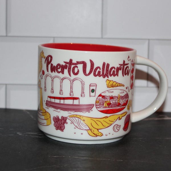 Starbucks Puerto Vallarta Been There Series Mug 14 oz Mexico Coffee Cup