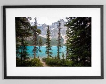 Moraine Lake Photography Print: Banff National Park Mountain Scenery