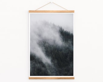Foggy Forest Print: Pacific Northwest Landscape Photography