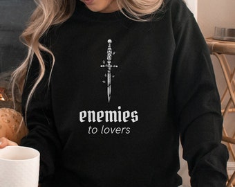 Vijanden van Lovers Sweatshirt | Bookish Sweater, Boek Vriendje Shirt, Cadeau voor Boek lover, Bibliofiel, Boek Nerd, Dark Romance Reader