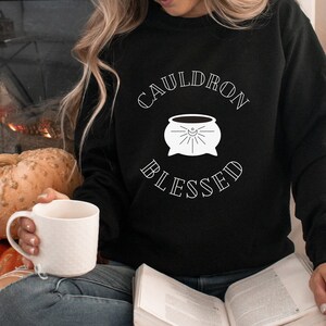 Cauldron Blessed Sweatshirt | ACOTAR sweater, gift for book lovers, smut reader shirt, feyre, nesta, Velaris, booktok shirt, bookish shirt