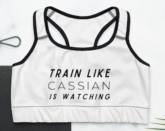 Train like Cassian is watching Sports Bra | bookish merch, bat boys, Velaris, ACOTAR workout top, book boyfriend