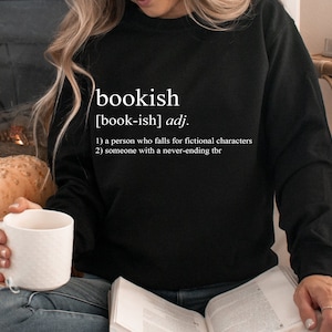 Pull définition livresque | cadeau pour les amoureux des livres, chemise livresque, bibliophile, amour du livre, cadeau pour les lecteurs, chemise de bibliothécaire