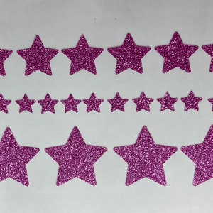 Bügelbild | Glitzer Sterne | verschiedene Größen | Geschenk | Muttertag | Geburtstag | Einschulung | Ostern | Weihnachten | Silvester