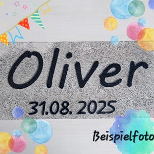 Iron-on transfer for school cones | Name and date | Glitter | Personalized | School enrollment gift | Iron-on patch