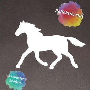 Bügelbild | reflektierendes Pferd