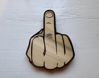 Middle Finger Magnet – Funny Rude Decor for Fridge or Office
