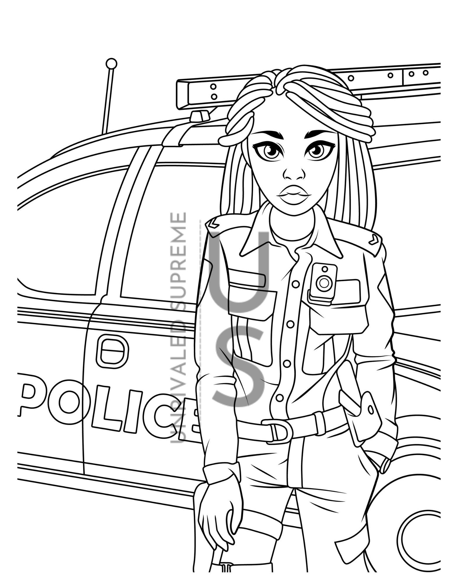 26 Police Coloring Pages (Free PDF Printables)