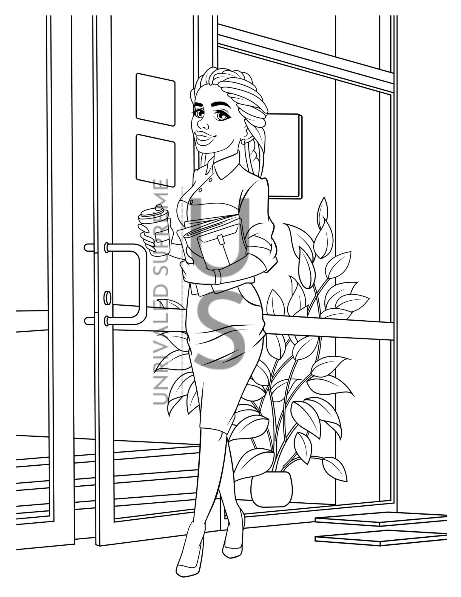 bundle-black-girl-coloring-pages-coloring-sheet-adult-coloring-sheet