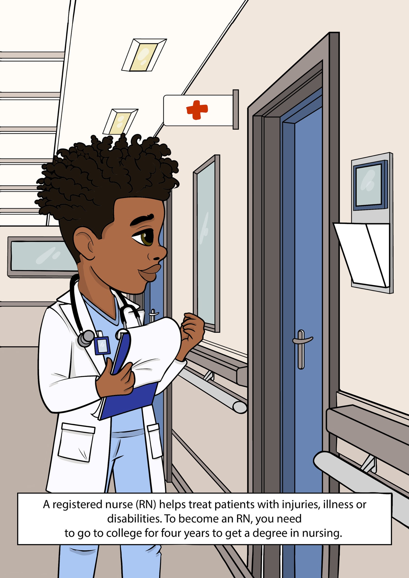 Nurse Coloring Page Kids Coloring Page Kids Coloring Sheet Printable