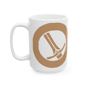 Warrior Class Symbol Ceramic Mug, Gamer Gift, Geek Gift, D&D
