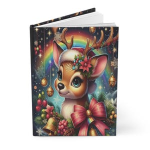 Holdiay Reindeer Hardcover Journal
