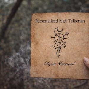 Talismán con sigilo personalizado: Manifiesta amor, riqueza y protección (Descarga digital)