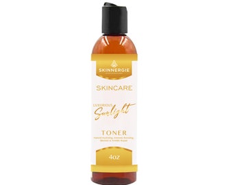 Luxurious Sunlight Toner is a natural hydrating, immune boosting toner, targeting blemish, wrinkles and acne.