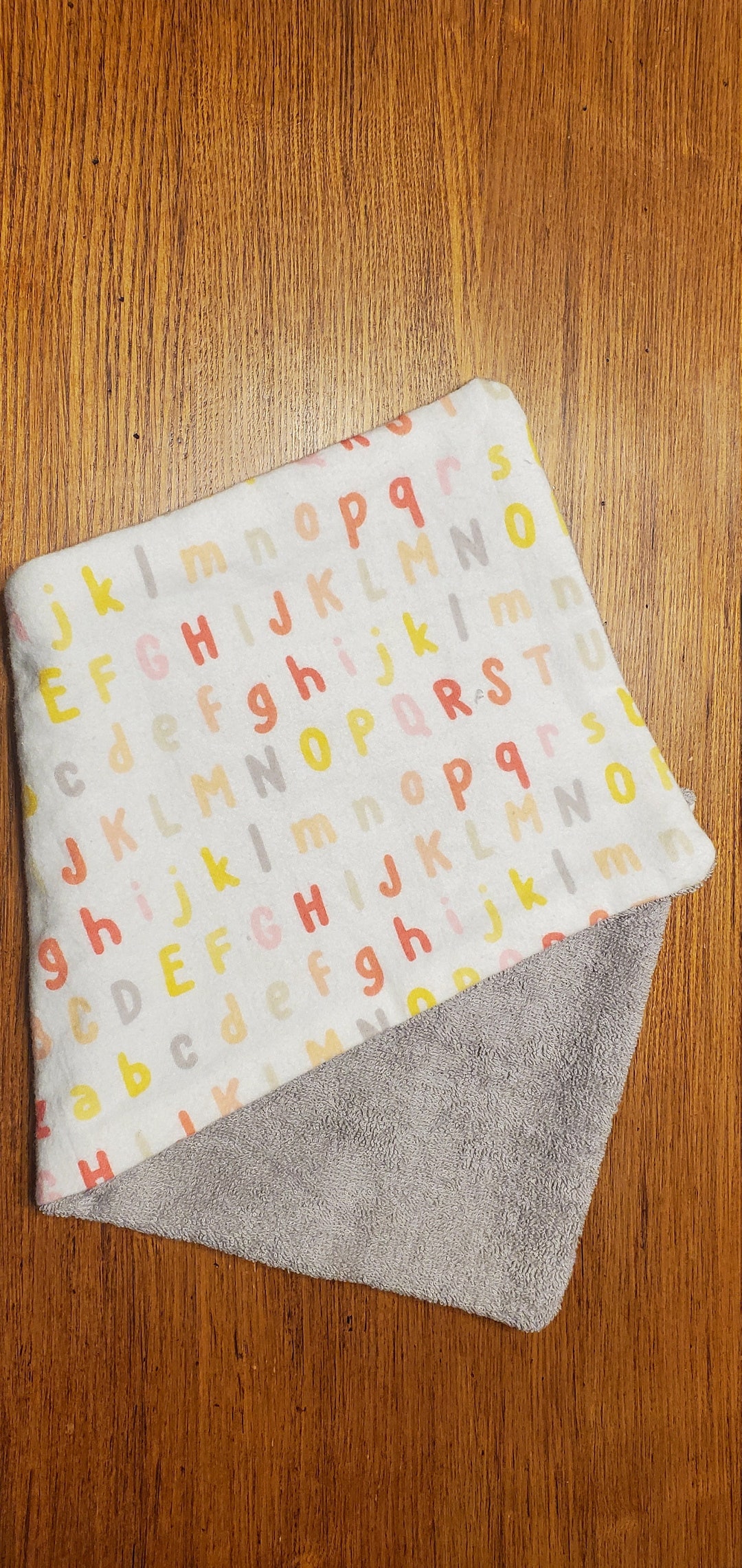 Terry Letters Baby Burp Cloth Pink Alphabet Letters Gray Terry Cloth - Etsy Australia